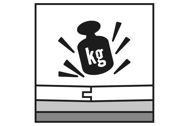 Symbol für die Belastbarkeit eines Produkts in Kilogramm