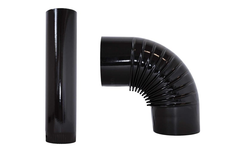 Tuyau de poêle et coude en acier