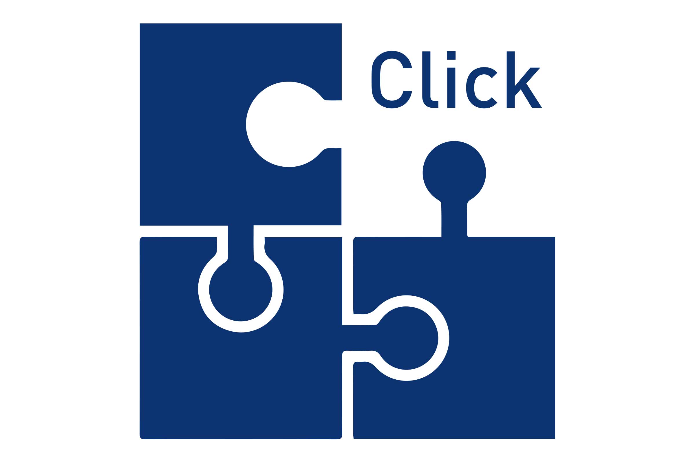 Symbole de puzzle Clic