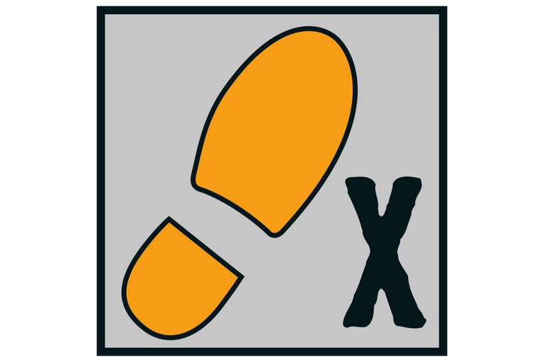 Symbol für Betreten verboten