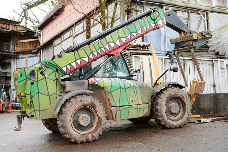 Chariot télescopique avec un design spécial pour les travaux de construction