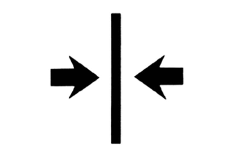Symbole de contrainte de compression