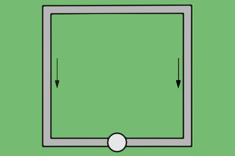 Symbole de ventilation par gravité