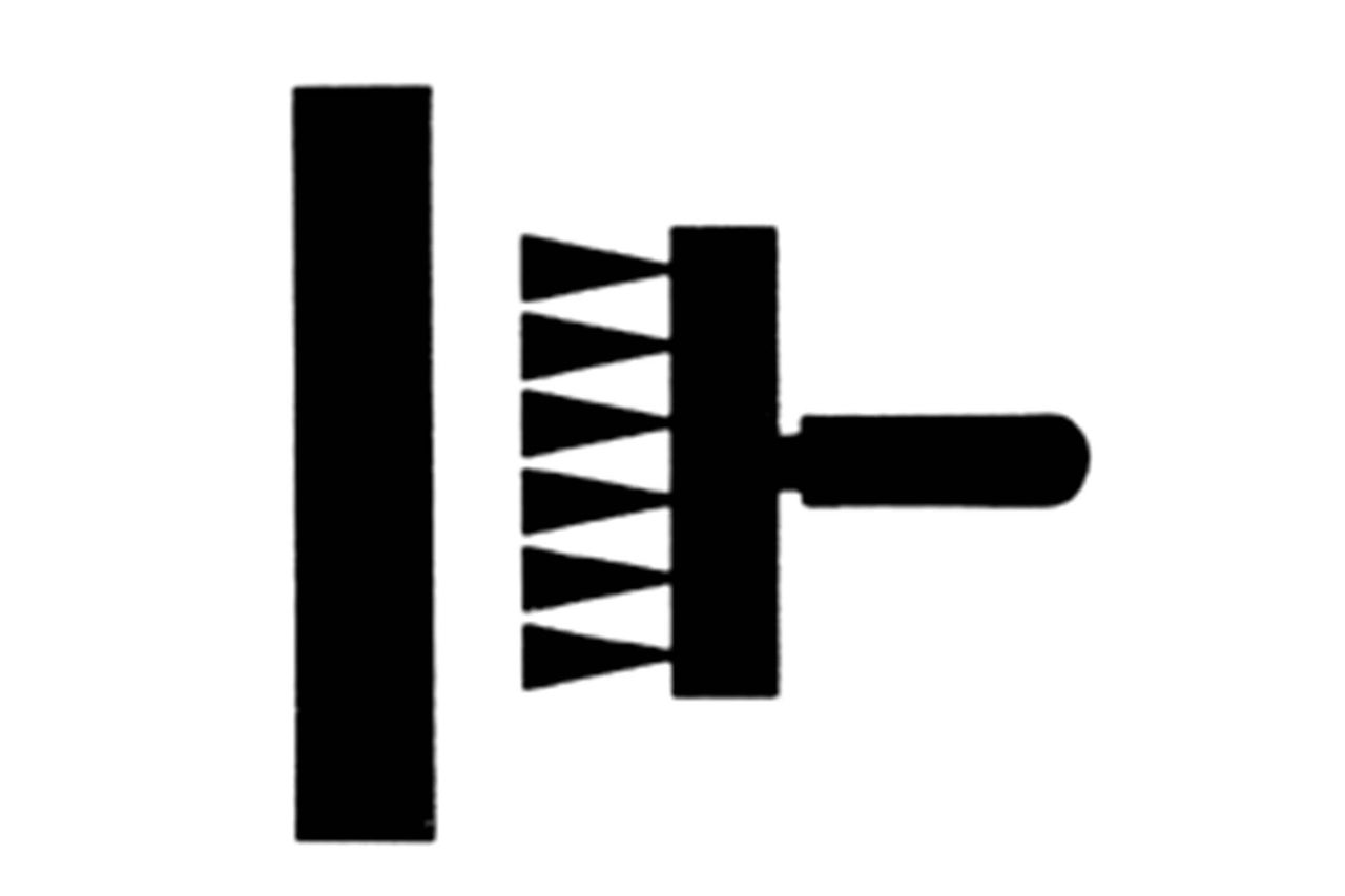 Symbol für Anbringen auf Tapete