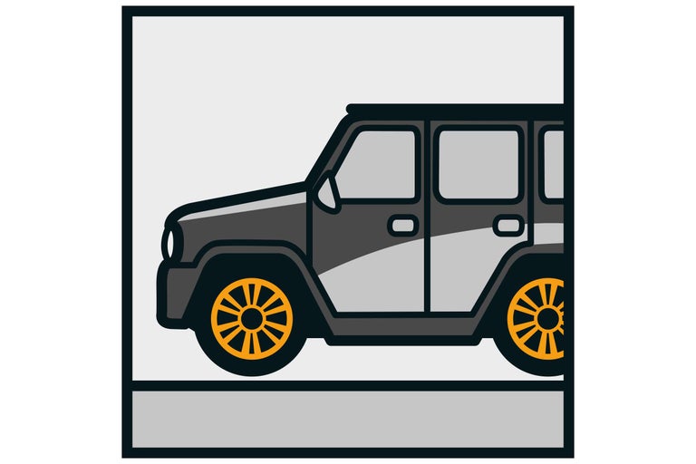 Illustration eines Geländewagens