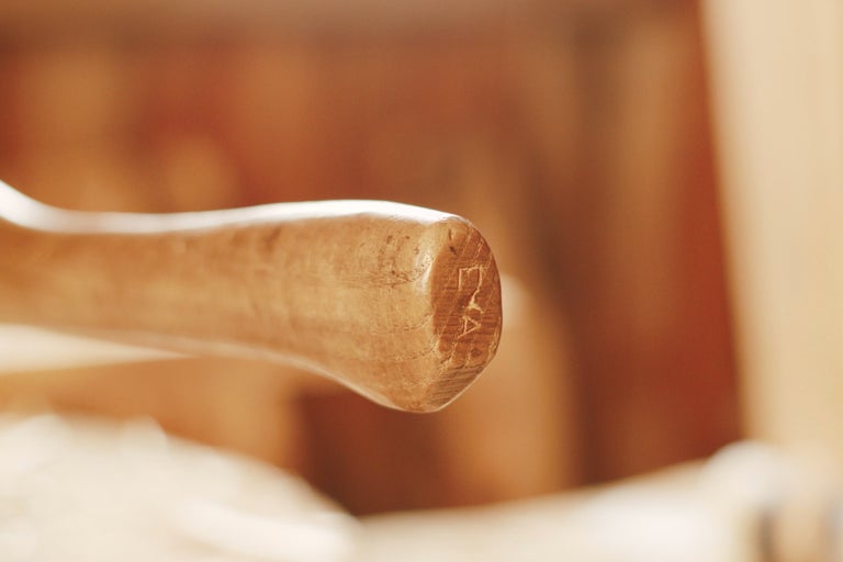 Manche en bois avec marquage