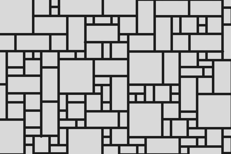 Fliesenmuster mit rechteckigen und quadratischen Formen