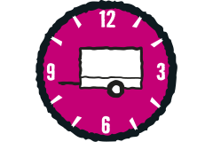 Symbol: Anhänger Transportzeit