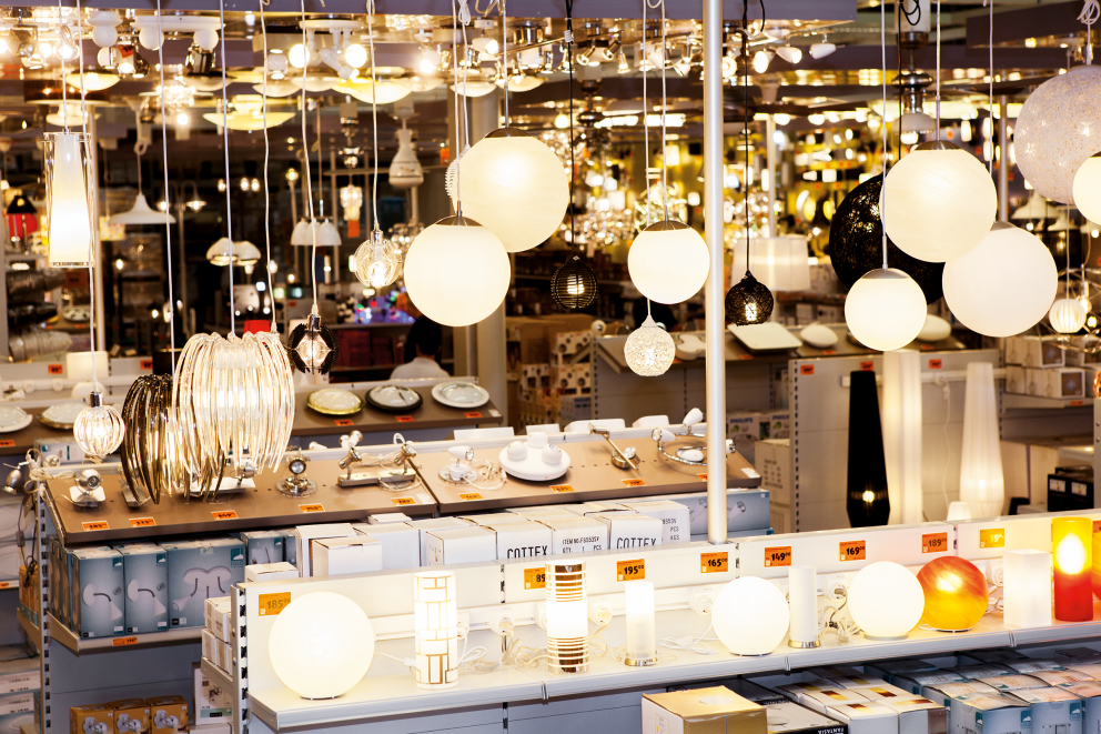 Éclairage en magasin Éclairage en magasin