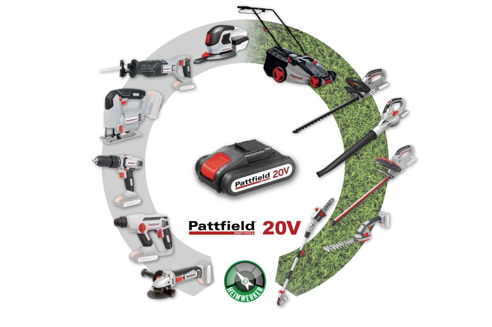 Assortiment d'outils à batterie Pattfield 20V pour les bricoleurs et les jardiniers