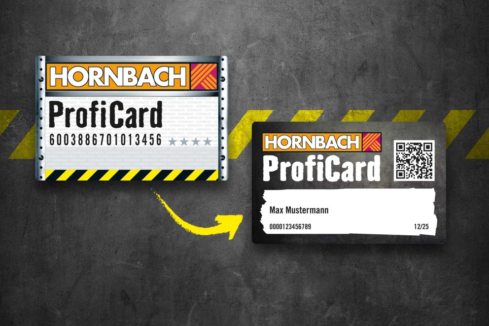 Wechsel zur neuen HORNBACH ProfiCard