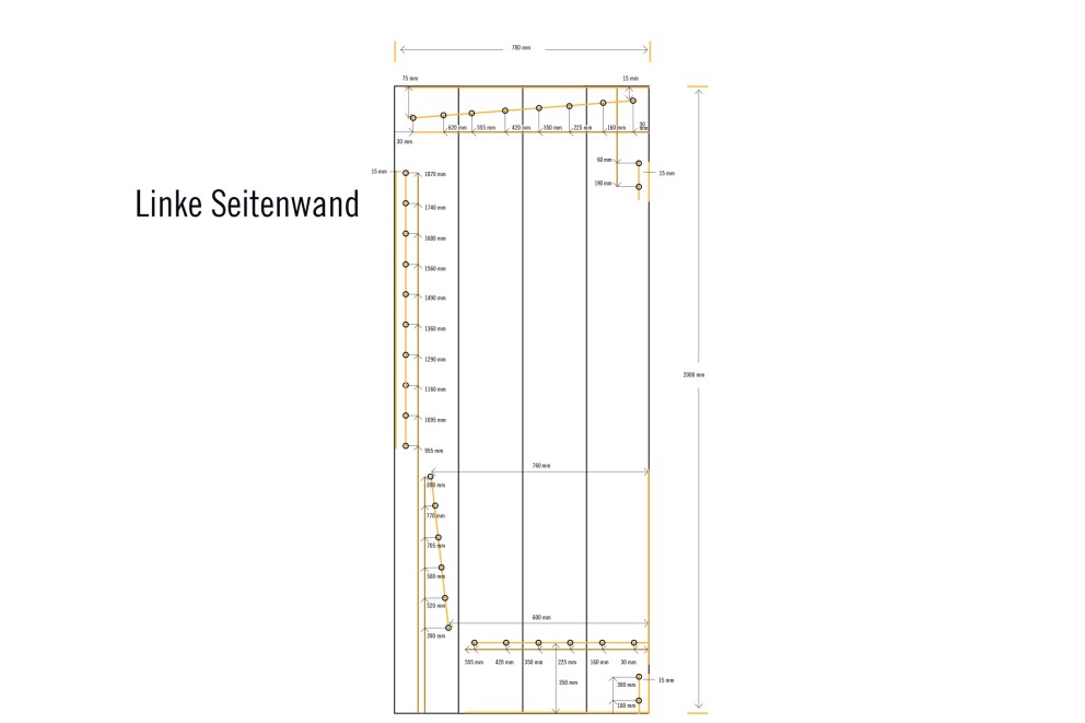 Linke Seitenwand Linke Seitenwand