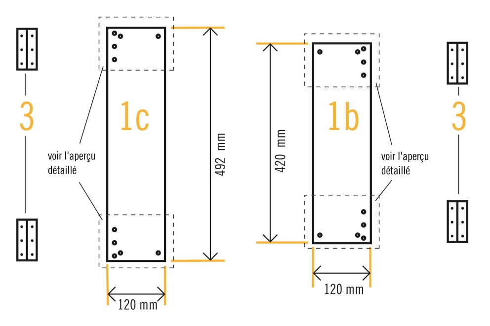 Préparer les plateaux 1b & 1c Préparer les plateaux 1b & 1c