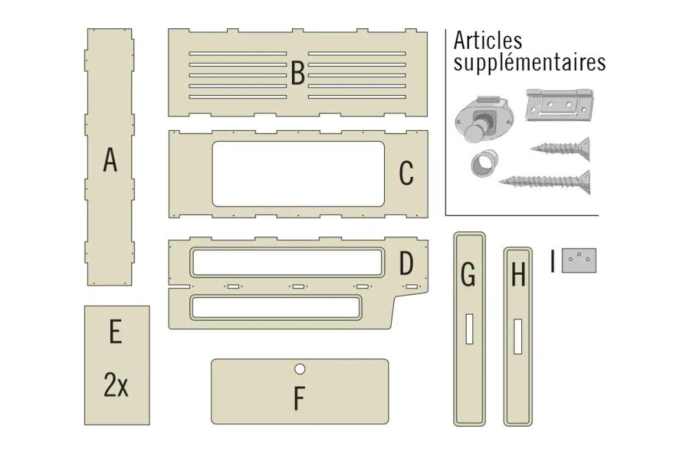 Aperçu des différents composants et accessoires