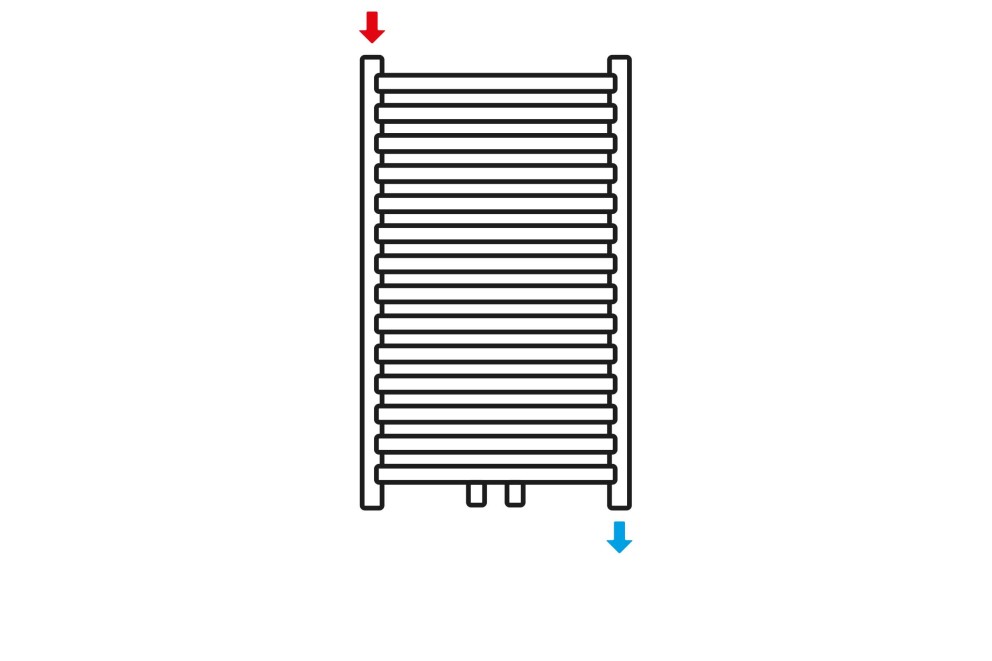 
				Raccordement diagonal possible (en haut à gauche, en bas à droite).

			
