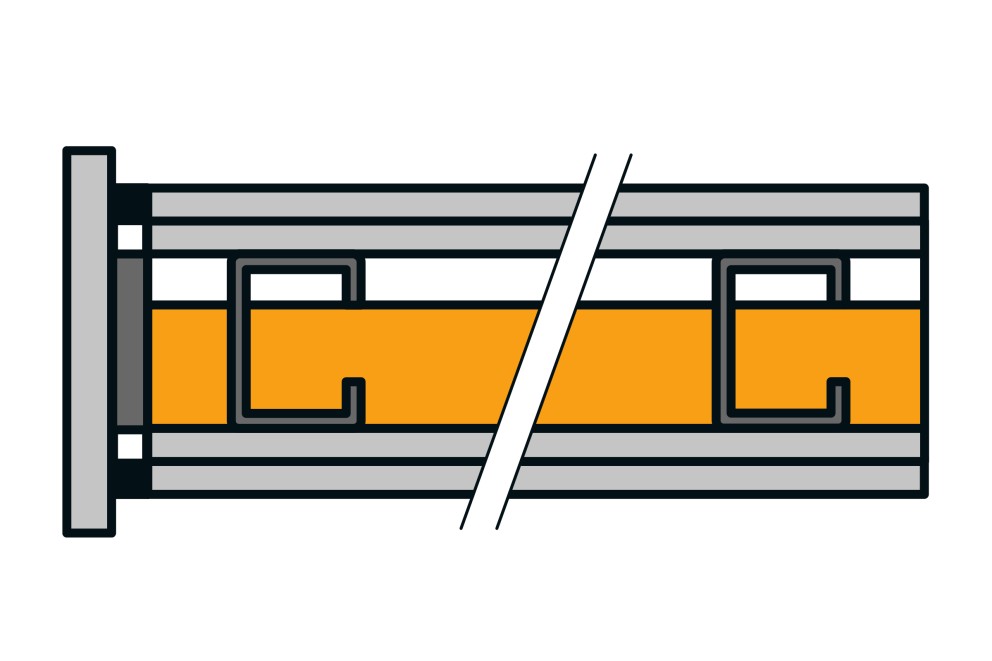 Trennwand mit Doppelbeplankung mit Gipskartonplatten Trennwand mit Doppelbeplankung mit Gipskartonplatten