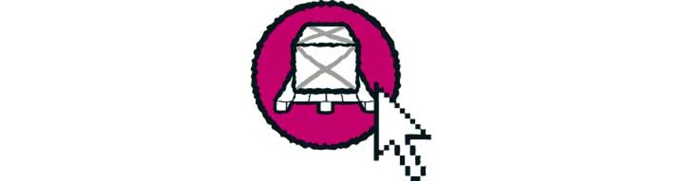 Symbole de la disponibilité des marchandises par transporteur