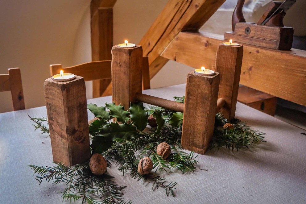 Adventskranz selber machen