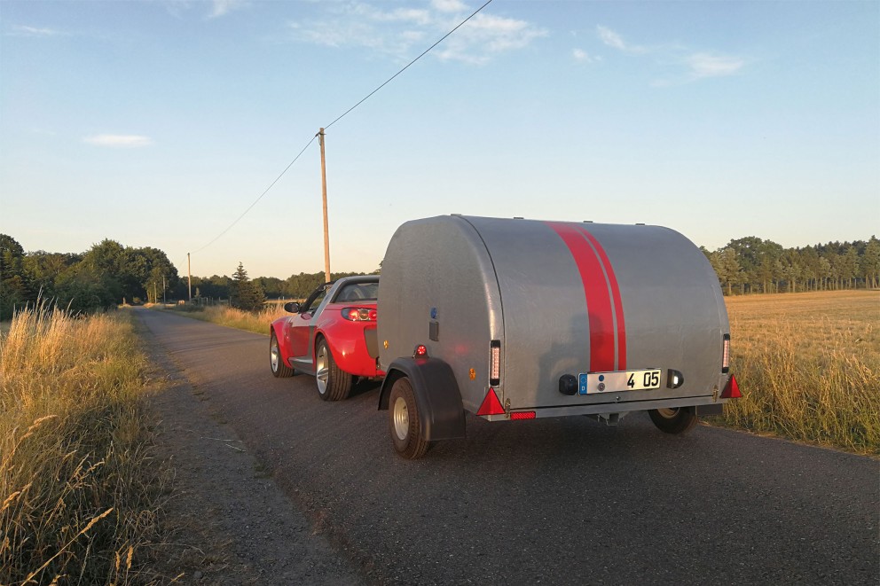 Une caravane de 5 mètres carrés Une caravane de 5 mètres carrés