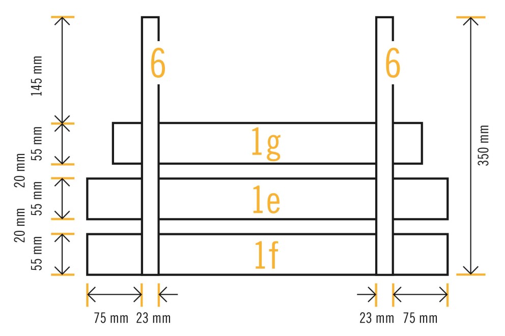 Ablage des höhenverstellbaren Tischs bauen Ablage des höhenverstellbaren Tischs bauen
