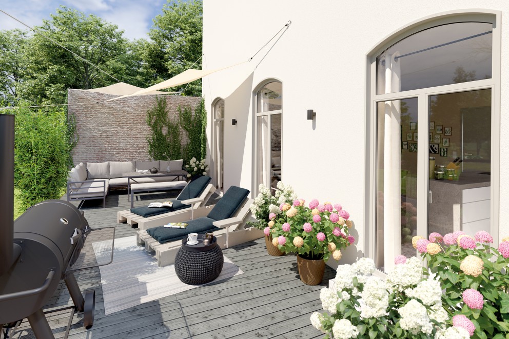 Sicht und Sonnenschutz für die Terrasse Sicht und Sonnenschutz für die Terrasse