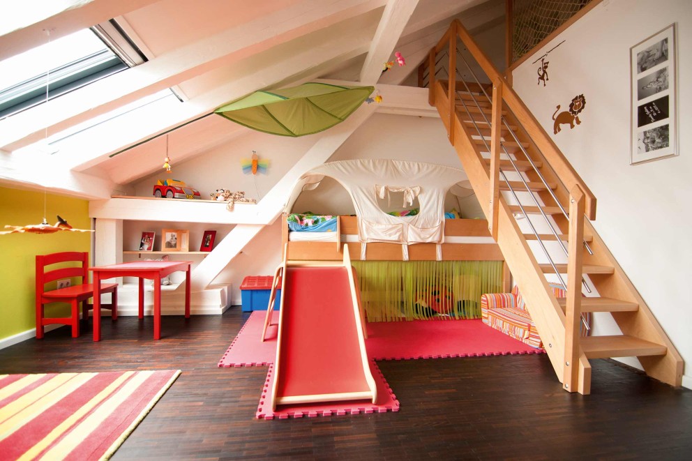Dachgeschoss: Kinderzimmer einrichten Dachgeschoss: Kinderzimmer einrichten