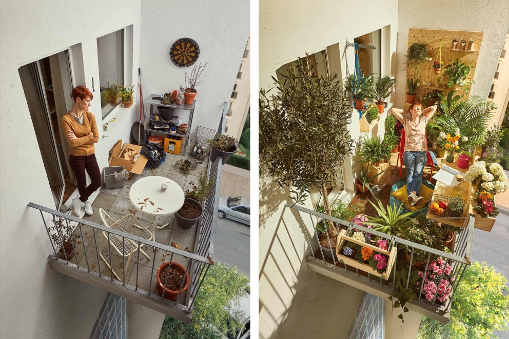 Balkon vorher / nachher Balkon vorher / nachher