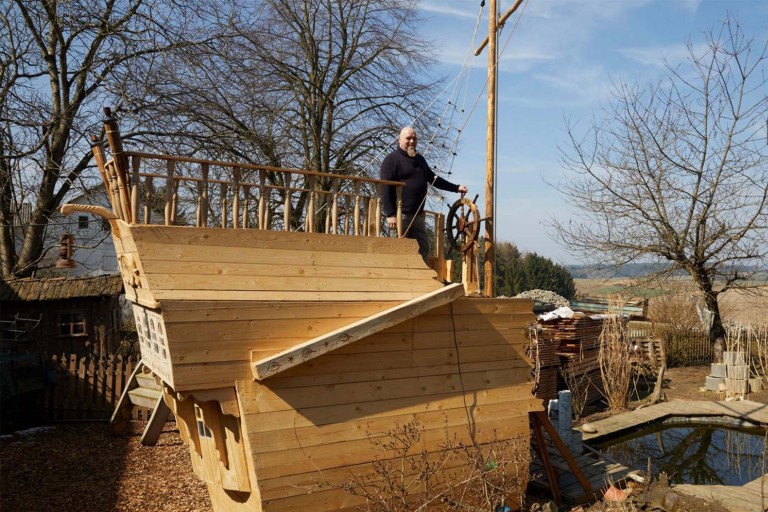 Le navire pirate habitable
