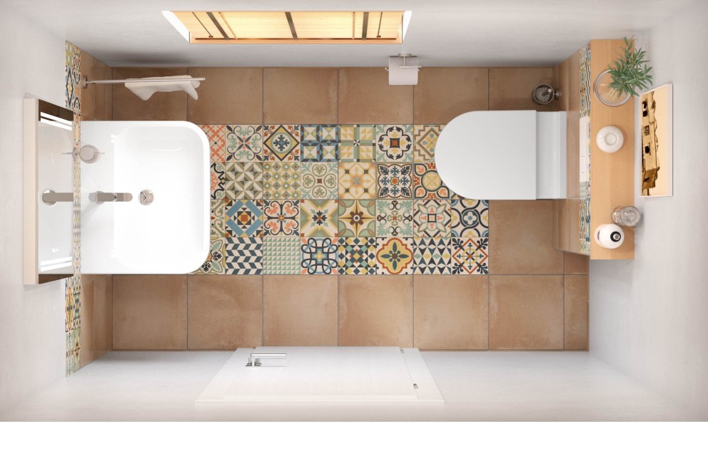 Badkonzept Sevilla WC Grundriss Badkonzept Sevilla WC Grundriss