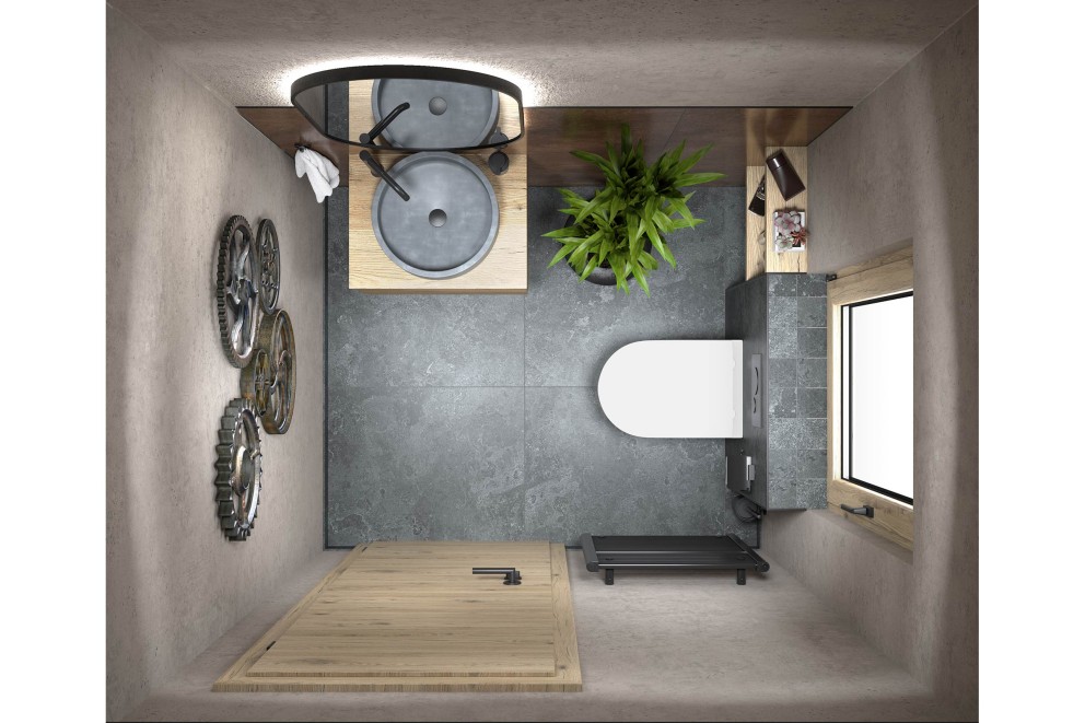 Gäste WC Detroit 2,5m2 Gäste WC Detroit 2,5m2