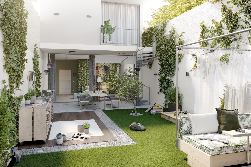 Terrasse ensoleillée ou ombragée Terrasse ensoleillée ou ombragée