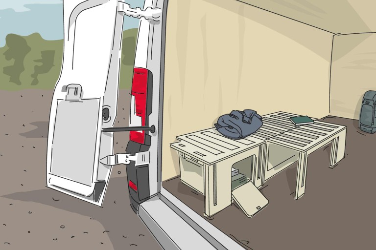 Aménager un système de lit Campingbox pour Ducato/Crafter/Sprinter 