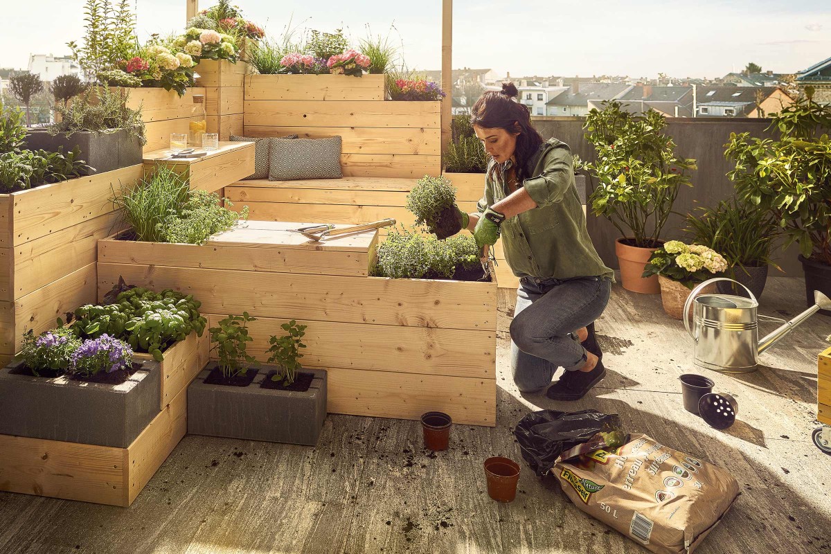 Commerce Garden,Mini composteur Rapide Moderne pour Balcon,Sac de
