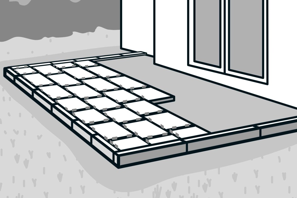  Terrassenplatten verlegen 