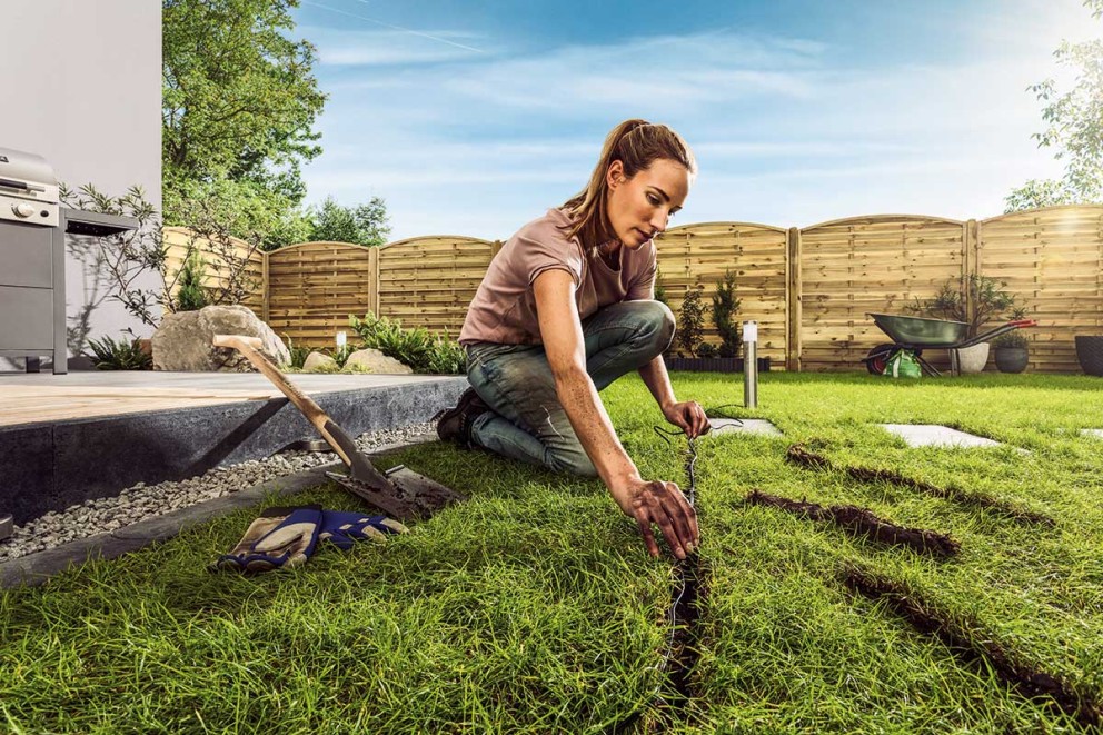 Éclairage de jardin avec système Éclairage de jardin avec système