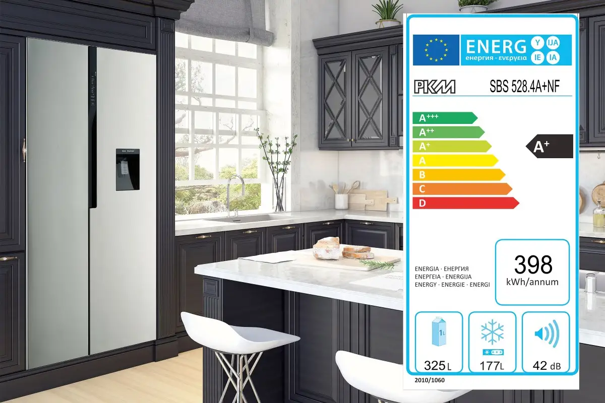 PKM SBS 528.4A+NF Kühlschrank Energieeffizienzlabel