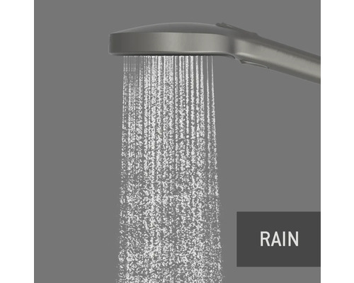 Douchette à main avec jet d''eau en mode pluie