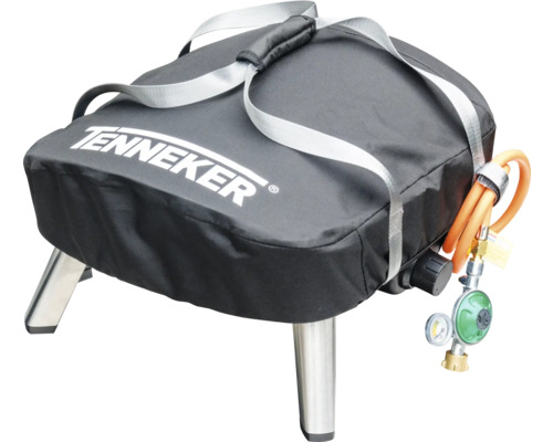 Tragbarer Gasgrill von Tenneker mit Tragegriffen und Gasanschluss