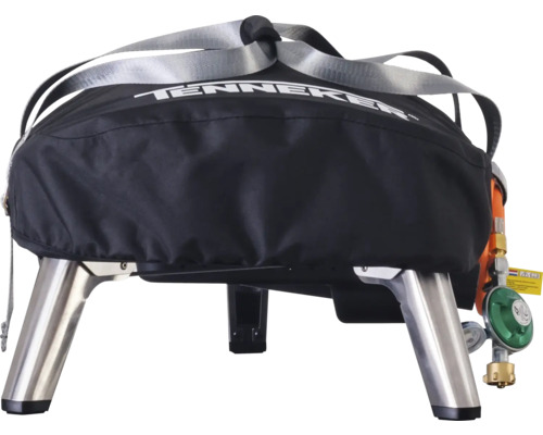 Tragbarer Gasgrill mit Abdeckung und Tragegurten