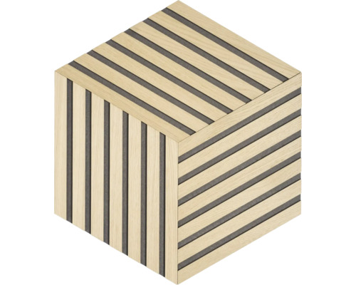 Cube de panneaux de bois pour la décoration murale