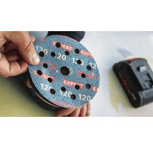 Disque abrasif grain 120 avec motif perforé