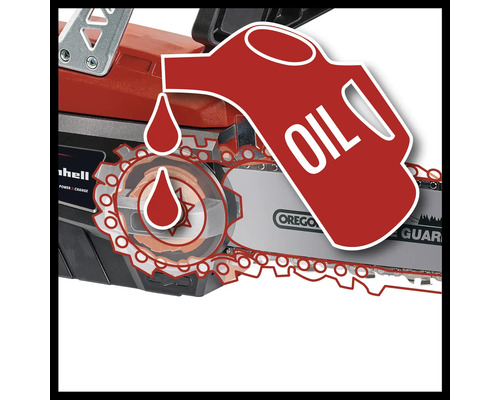 Symbole pour le graissage à l''huile de la tronçonneuse