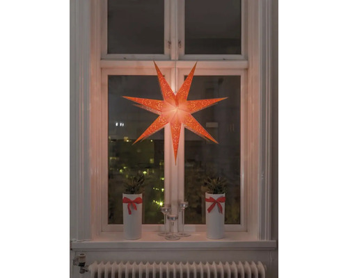 Fensterlicht Konstsmide Stern, rot