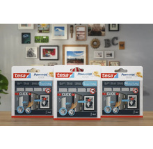 Tesa Powerstrips Click in den Größen Small, Medium und Large zur Befestigung von Objekten
