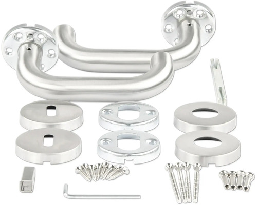 Garniture de poignée de porte en acier inoxydable avec matériel de fixation