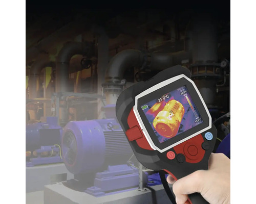 Caméra thermique utilisée pour mesurer la température d''un moteur