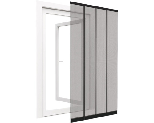 Moustiquaire enroulable pour fenêtre avec cadre en aluminium