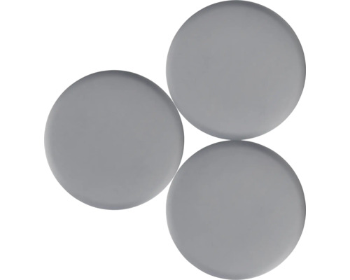 Trois pierres de mosaïque en verre, rondes