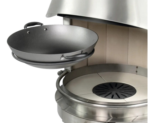 Wok sur dispositif de grill