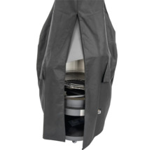 Housse de protection pour barbecue, en tissu avec poches.